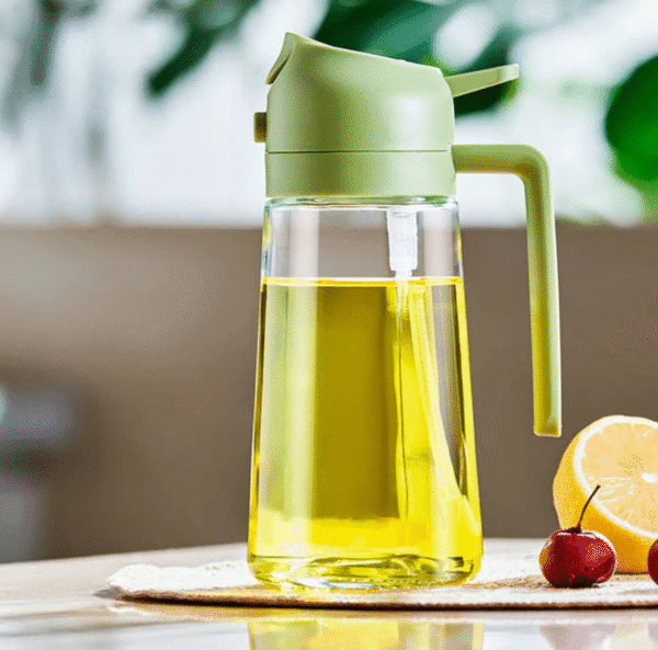 2 IN 1 oil spray bottle and dispenser